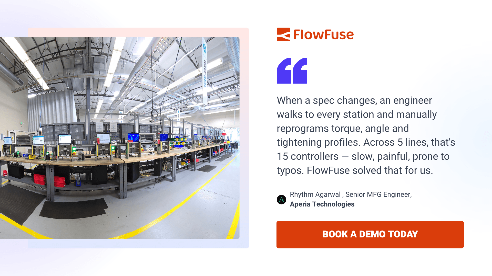 Aperia Technologies stopped reprogramming controllers station by station with FlowFuse - book a demo